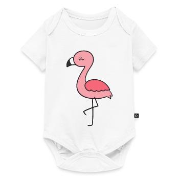 Flamingo - Baby Premium short-sleeve bodysuit - white - Front