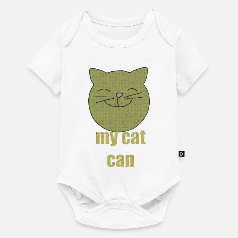 Mon chat peut - Body à manches courtes Premium Bébé - blanc