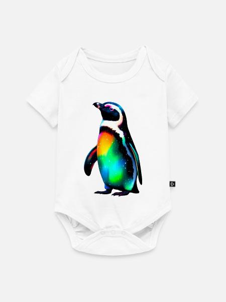 Pinguin - Baby Premium Kurzarmbody - Weiß