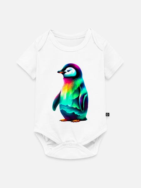 Pinguin - Baby Premium Kurzarmbody - Weiß
