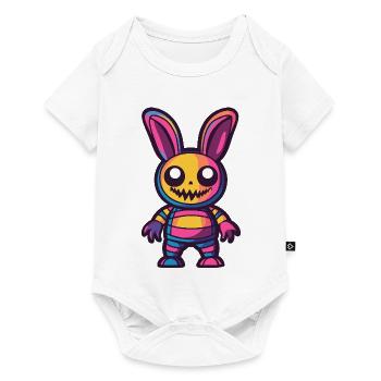 Bunny Halloween Zombie - Baby Premium short-sleeve bodysuit - white - Front