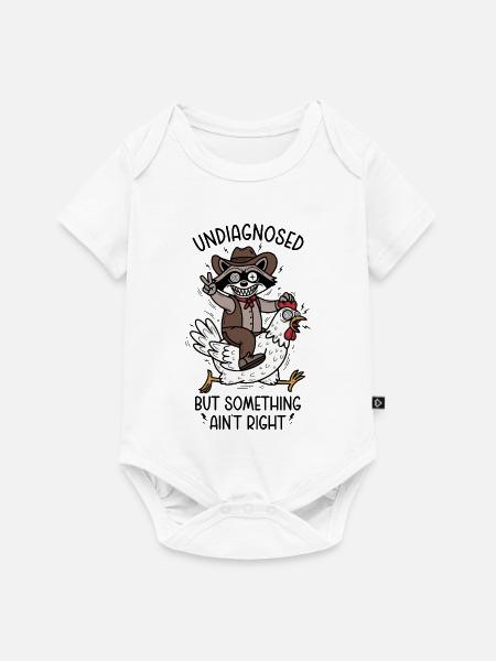 Undiagnosed but something ain't right - Baby Premium Kurzarmbody - Weiß