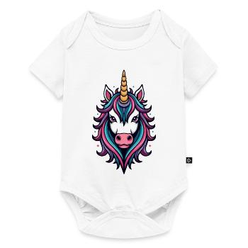 Wild Unicorn Neon Splendor - Baby Premium short-sleeve bodysuit - white - Front