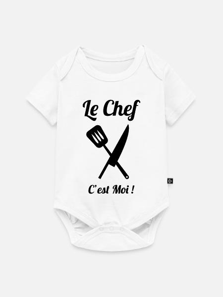 Der Küchenchef bin ich - Baby Premium Kurzarmbody - Weiß
