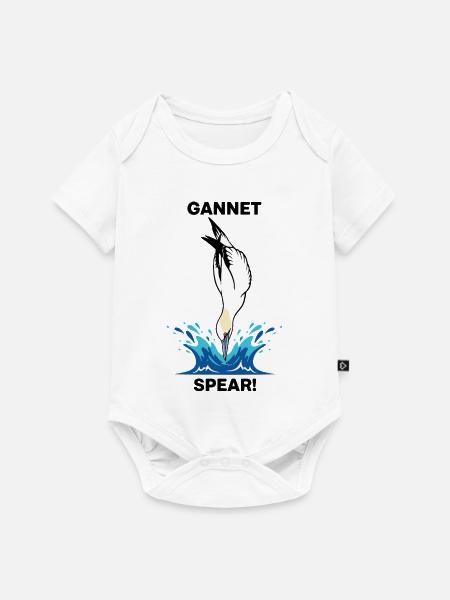 Nördliche Tölpel-Meer-Meer-Speer-Göre - Baby Premium Kurzarmbody - Weiß