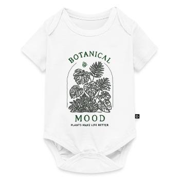 Minimalist Monstera Plant Arch Graphic Design - Baby Premium short-sleeve bodysuit - white - Front