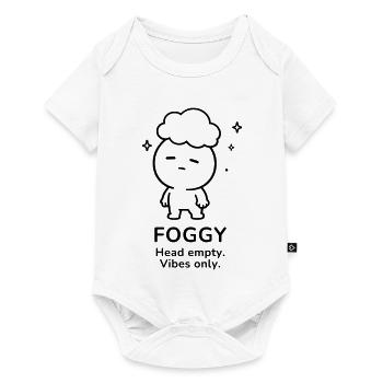 Foggy – Head Empty | Cozy Brain Fog Mood - Baby Premium Kurzarmbody - Weiß - Vorne