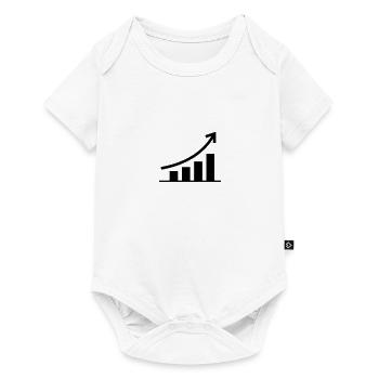 Aktienmarkt - Baby Premium Kurzarmbody - Weiß - Vorne