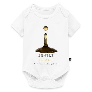 Gentle Power Minimalist Quote Design - Baby Premium short-sleeve bodysuit - white - Front