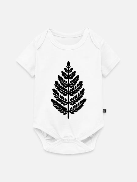 Farn - Baby Premium Kurzarmbody - Weiß