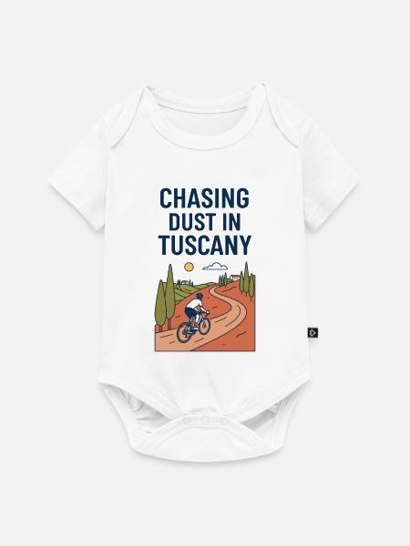 Staub jagen in Toskana Kiesradfahrer - Baby Premium Kurzarmbody - Weiß