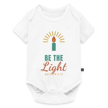 Be The Light – Matthew 5:16 Christian - Baby Premium Kurzarmbody - Weiß - Vorne