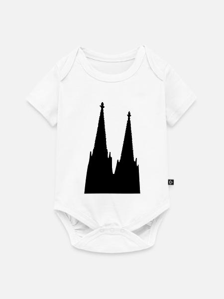 Der Kölner Dom in Köln - Baby Premium Kurzarmbody - Weiß