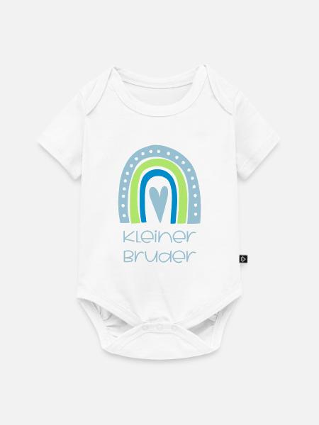 Kleiner Bruder - Baby Premium Kurzarmbody - Weiß