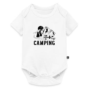 Wohnmobil - Baby Premium Kurzarmbody - Weiß - Vorne