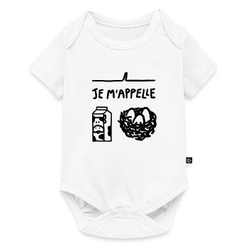 LÉNIE - Body à manches courtes Premium Bébé - blanc - Devant