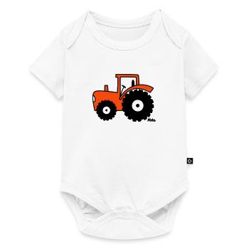 Traktor (c) - Baby Premium Kurzarmbody - Weiß - Vorne