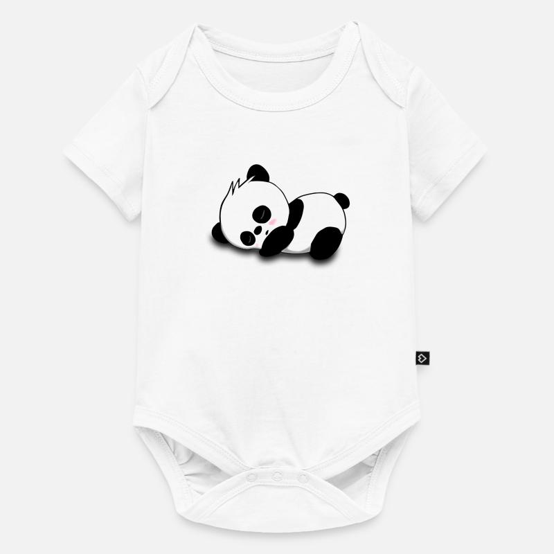 panda - Body à manches courtes Premium Bébé - blanc