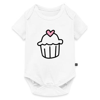 Illustration de muffins - Body à manches courtes Premium Bébé - blanc - Devant