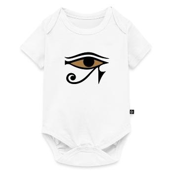 Horus eye, protection amulet, magic & strength - Baby Premium short-sleeve bodysuit - white - Front