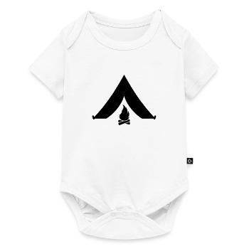 camping - Body à manches courtes Premium Bébé - blanc - Devant