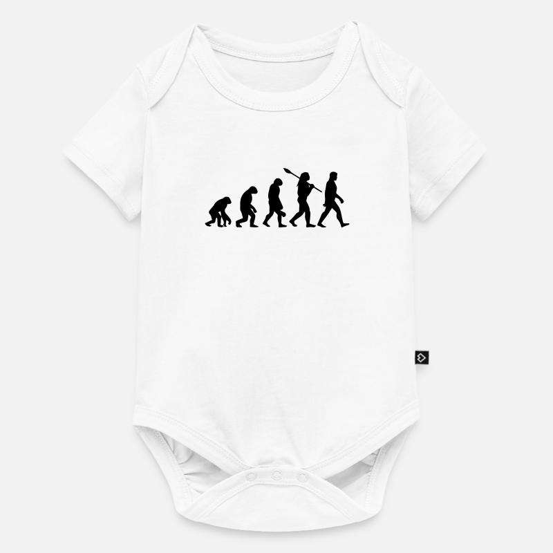 Evolution - Baby Premium Kurzarmbody - Weiß