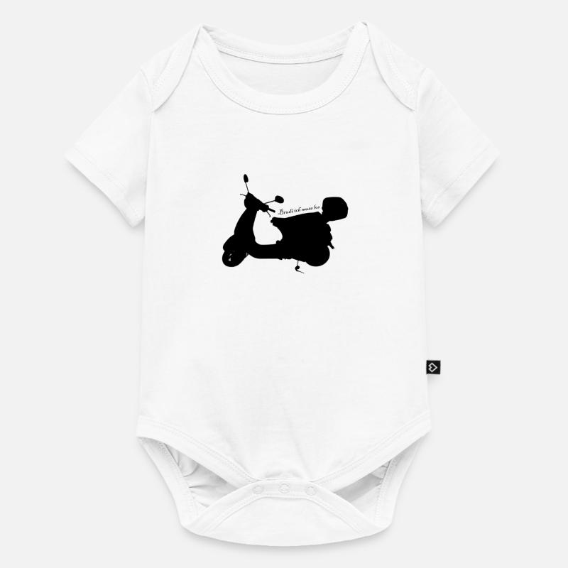 Roller Urlaub - Baby Premium Kurzarmbody - Weiß