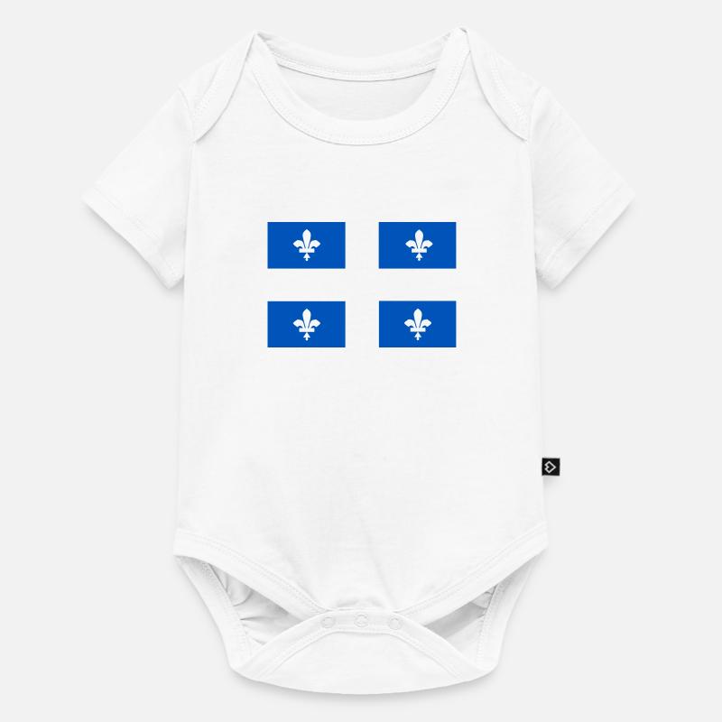Drapeau québécois - Body à manches courtes Premium Bébé - blanc
