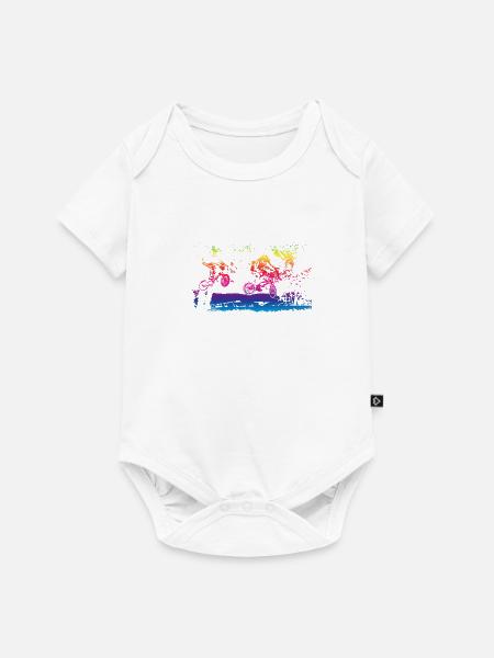 bmx - Baby Premium Kurzarmbody - Weiß