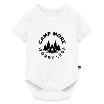 Cadeau d’aventure en montagne Dire Randonnée alpiniste - Body à manches courtes Premium Bébé - blanc - Devant