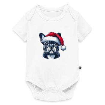 Frenchie présente - Body à manches courtes Premium Bébé - blanc - Devant