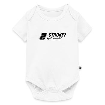 Zweitakt-Liebe 2-Takt 2-Stroke Motor - Baby Premium Kurzarmbody - Weiß - Vorne