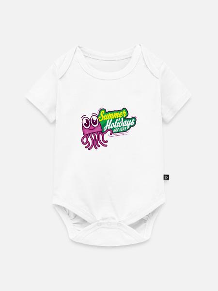 Sommerferien - Baby Premium Kurzarmbody - Weiß
