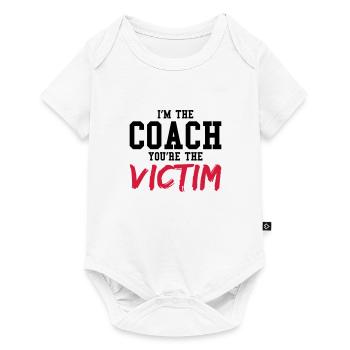 coach victim - Body à manches courtes Premium Bébé - blanc - Devant