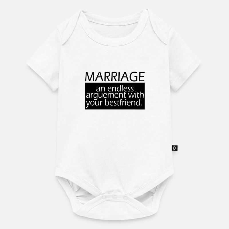 mariage - Body à manches courtes Premium Bébé - blanc