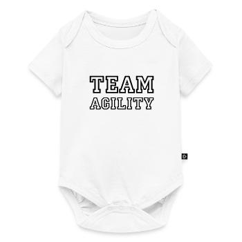 Team Agility - Baby Premium Kurzarmbody - Weiß - Vorne