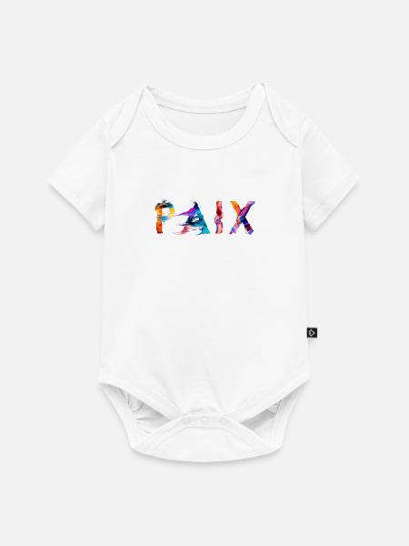 Frieden - Baby Premium Kurzarmbody - Weiß