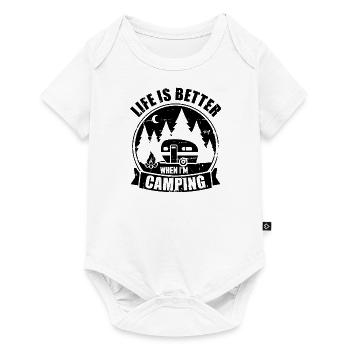 Caravan - Baby Premium short-sleeve bodysuit - white - Front