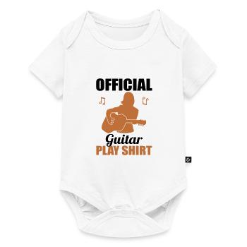 Chemise cadeau officielle de jeu de guitare - Body à manches courtes Premium Bébé - blanc - Devant