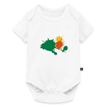 Color blobs blobs paintball decoration - Baby Premium short-sleeve bodysuit - white - Front