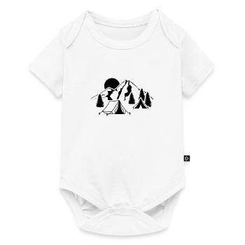 camping - Body à manches courtes Premium Bébé - blanc - Devant