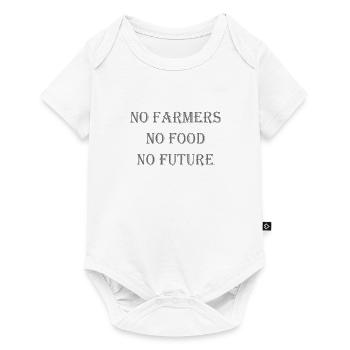 No Farmers No Food No Future - Baby Premium short-sleeve bodysuit - white - Front
