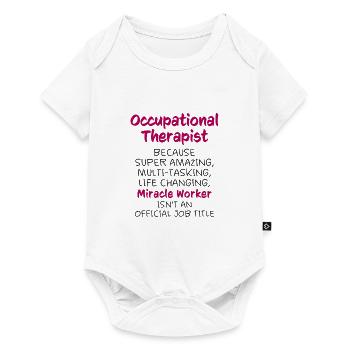 Occupational Therapist Job Title - Baby Premium short-sleeve bodysuit - white - Front