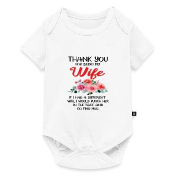Thank You For Being My Wife - Baby Premium short-sleeve bodysuit - white - Front