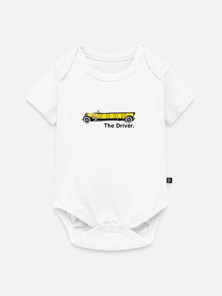 Yellow Oldtimer - The Driver. - Baby Premium Kurzarmbody - Weiß