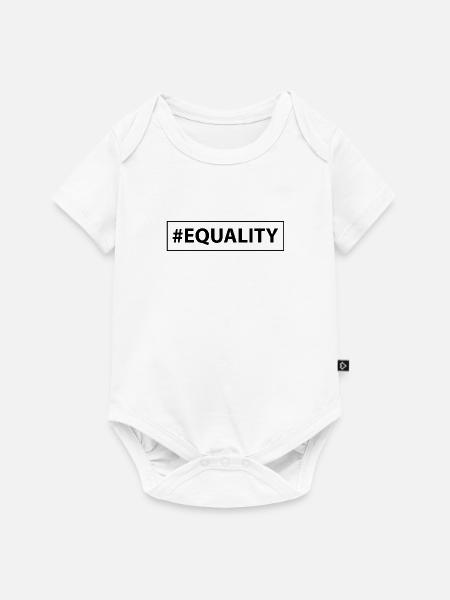 Equality Gleichheit Gleichberechtigung - Baby Premium Kurzarmbody - Weiß