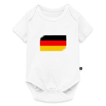 Drapeau de l’Allemagne Drapeau allemand Utilisé Look Homeland - Body à manches courtes Premium Bébé - blanc - Devant