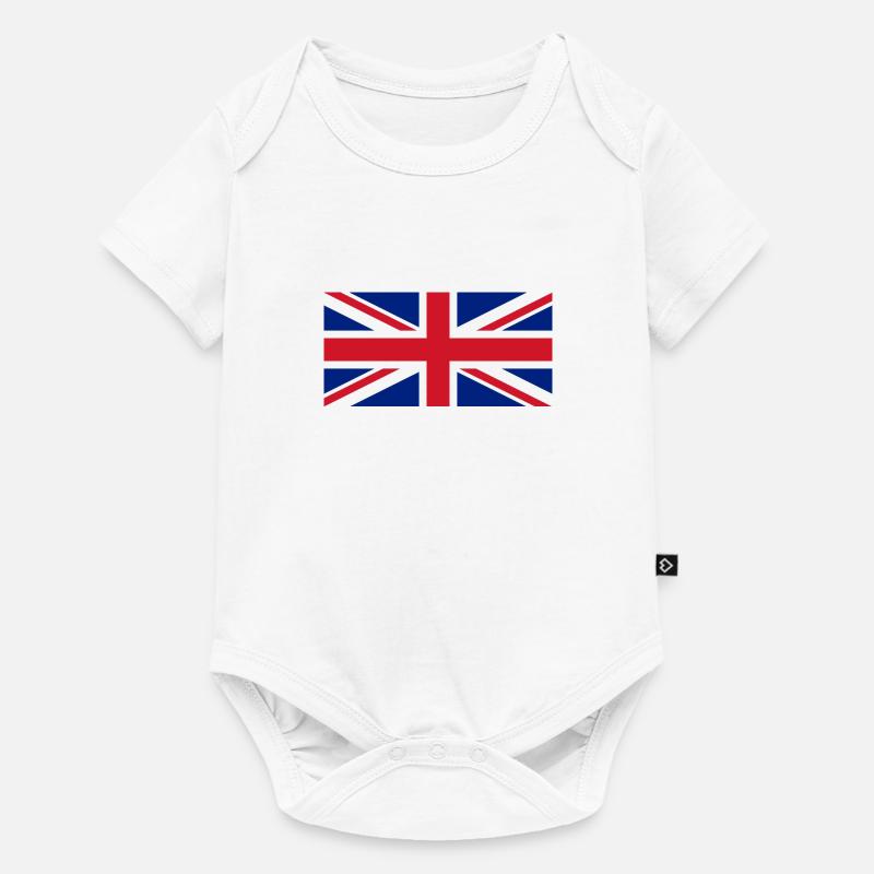 Drapeau du royaume uni - Body à manches courtes Premium Bébé - blanc