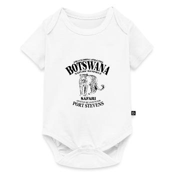 Botswana - Leopard - Baby Premium Kurzarmbody - Weiß - Vorne