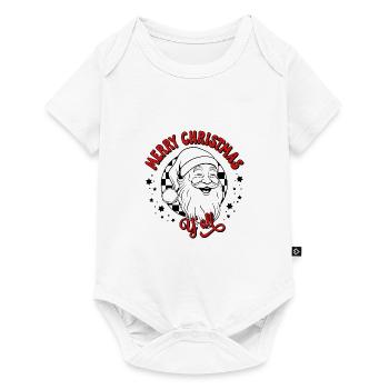 Merry Christmas Ugly Christmas Sweater Santa Claus - Baby Premium short-sleeve bodysuit - white - Front